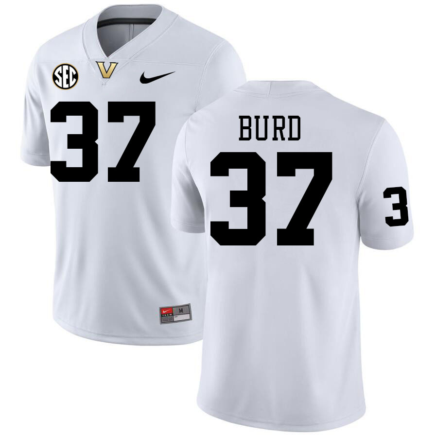 Vanderbilt Commodores #37 Ty Burd College Football Jerseys Stitched-White